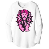 Lion Pink Bandana Breast Cancer Awareness Survivor Warrior Women's Perfect Tri Tunic Long Sleeve Shirt