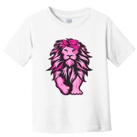 Lion Pink Bandana Breast Cancer Awareness Survivor Warrior Toddler T-Shirt