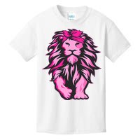 Lion Pink Bandana Breast Cancer Awareness Survivor Warrior Kids T-Shirt