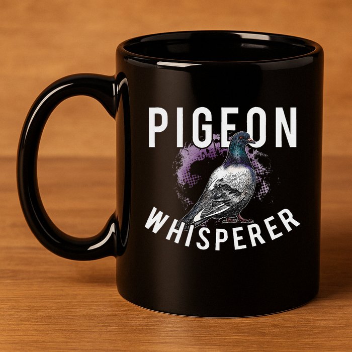 Love Pigeons Bird Lover Pigeon Whisperer 11oz C Handle Ceramic Mug