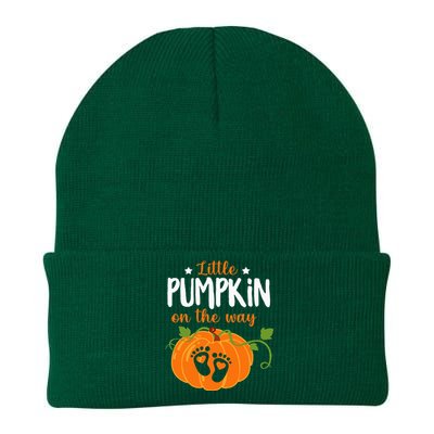 Lil Pumpkin Baby On The Way Pregnancy Announcement Halloween Knit Cap Winter Beanie