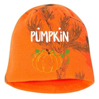 Lil Pumpkin Baby On The Way Pregnancy Announcement Halloween Kati - Camo Knit Beanie