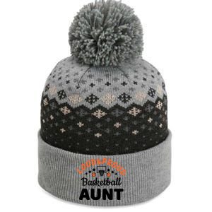 Loud & Proud Basketball Aunt Gift For Basketball Fan Sport Team The Baniff Cuffed Pom Beanie