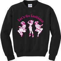 Lesbian Pride Baby Lgbtq Wlw Gift Western Cowgirl Rodeo Kids Sweatshirt