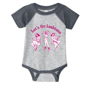 Lesbian Pride Baby Lgbtq Wlw Gift Western Cowgirl Rodeo Infant Baby Jersey Bodysuit