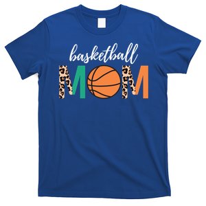 Leopard Print Basketball Mom Gift T-Shirt