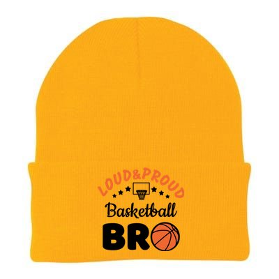 Loud & Proud Basketball Bro Gift For Basketball Fan Sport Team Knit Cap Winter Beanie