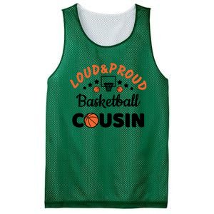 Loud & Proud Basketball Cousin Gift For Basketball Fan Sport Team Mesh Reversible Basketball Jersey Tank