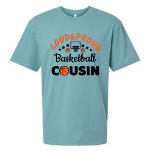 Loud & Proud Basketball Cousin Gift For Basketball Fan Sport Team Sueded Cloud Jersey T-Shirt