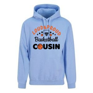 Loud & Proud Basketball Cousin Gift For Basketball Fan Sport Team Unisex Surf Hoodie