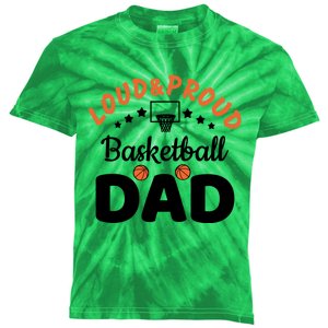 Loud & Proud Basketball Dad Gift For Basketball Fan Sport Team Kids Tie-Dye T-Shirt