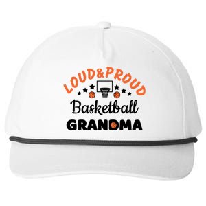 Loud & Proud Basketball Grandma Gift For Basketball Fan Sport Team Snapback Five-Panel Rope Hat