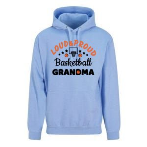 Loud & Proud Basketball Grandma Gift For Basketball Fan Sport Team Unisex Surf Hoodie