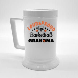 Loud & Proud Basketball Grandma Gift For Basketball Fan Sport Team Beer Stein