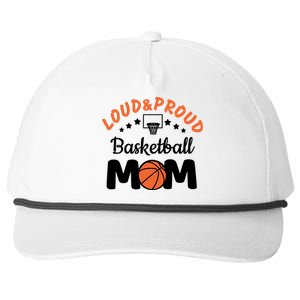 Loud & Proud Basketball Mom Gift For Basketball Fan Sport Team Snapback Five-Panel Rope Hat