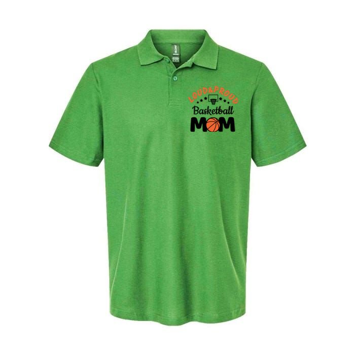 Loud & Proud Basketball Mom Gift For Basketball Fan Sport Team Softstyle Adult Sport Polo