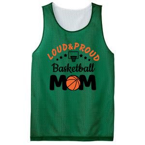 Loud & Proud Basketball Mom Gift For Basketball Fan Sport Team Mesh Reversible Basketball Jersey Tank