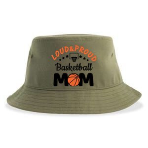 Loud & Proud Basketball Mom Gift For Basketball Fan Sport Team Sustainable Bucket Hat