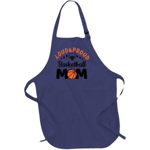 Loud & Proud Basketball Mom Gift For Basketball Fan Sport Team Full-Length Apron With Pockets