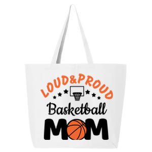 Loud & Proud Basketball Mom Gift For Basketball Fan Sport Team 25L Jumbo Tote