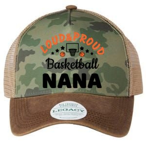 Loud & Proud Basketball Nana Gift For Basketball Fan Sport Team Legacy Tie Dye Trucker Hat