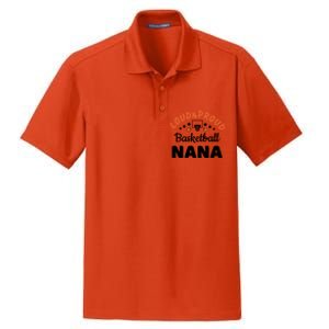 Loud & Proud Basketball Nana Gift For Basketball Fan Sport Team Dry Zone Grid Polo