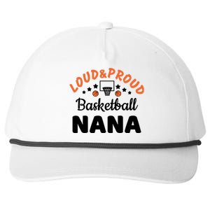 Loud & Proud Basketball Nana Gift For Basketball Fan Sport Team Snapback Five-Panel Rope Hat