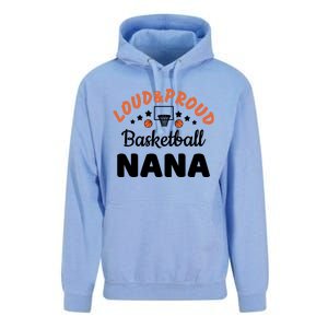 Loud & Proud Basketball Nana Gift For Basketball Fan Sport Team Unisex Surf Hoodie