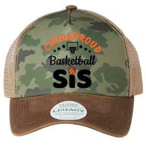 Loud & Proud Basketball Sis Gift For Basketball Fan Sport Team Legacy Tie Dye Trucker Hat