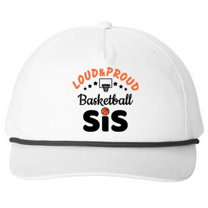 Loud & Proud Basketball Sis Gift For Basketball Fan Sport Team Snapback Five-Panel Rope Hat