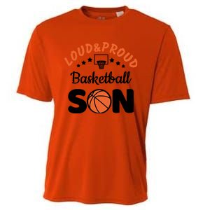 Loud & Proud Basketball Son Gift For Basketball Fan Sport Team Cooling Performance Crew T-Shirt