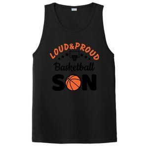 Loud & Proud Basketball Son Gift For Basketball Fan Sport Team PosiCharge Competitor Tank