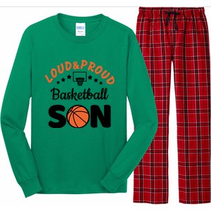 Loud & Proud Basketball Son Gift For Basketball Fan Sport Team Long Sleeve Pajama Set