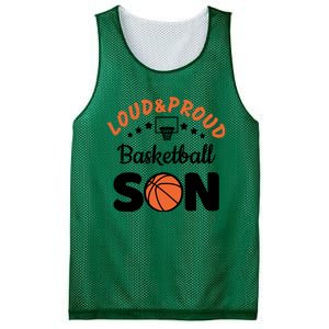 Loud & Proud Basketball Son Gift For Basketball Fan Sport Team Mesh Reversible Basketball Jersey Tank