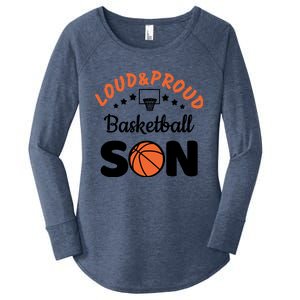 Loud & Proud Basketball Son Gift For Basketball Fan Sport Team Women's Perfect Tri Tunic Long Sleeve Shirt