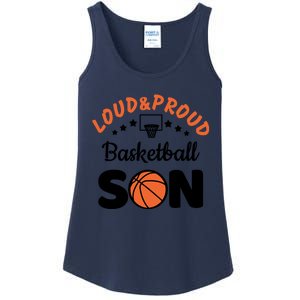 Loud & Proud Basketball Son Gift For Basketball Fan Sport Team Ladies Essential Tank