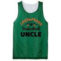 Loud & Proud Basketball Uncle Gift For Basketball Fan Sport Team Mesh Reversible Basketball Jersey Tank