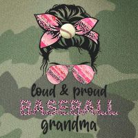 Loud Proud BaseBall Grandma Life Messy Bun Leopard Game Day Legacy Tie Dye Trucker Hat