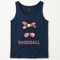 Loud Proud BaseBall Grandma Life Messy Bun Leopard Game Day Tank Top