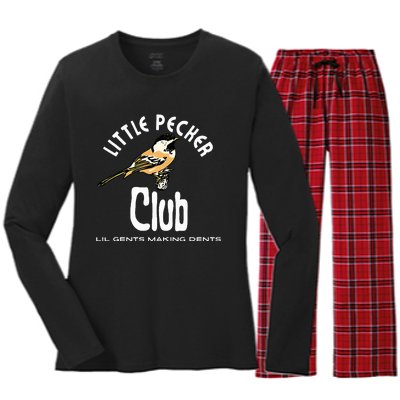 Little Pecker Club Women's Long Sleeve Flannel Pajama Set 