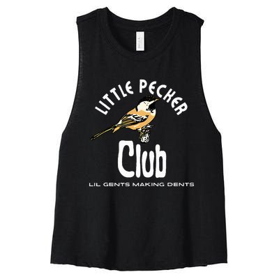 Little Pecker Club Women's Racerback Cropped Tank