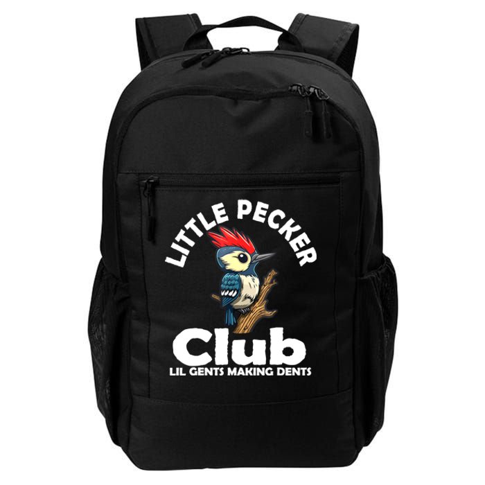 Little Pecker Club Lil Gents Making Dents Funny Woodpecker Daily Commute Backpack