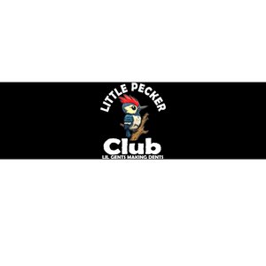 Little Pecker Club Lil Gents Making Dents Funny Woodpecker Bumper Sticker