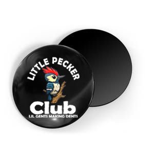 Little Pecker Club Lil Gents Making Dents Funny Woodpecker Magnet