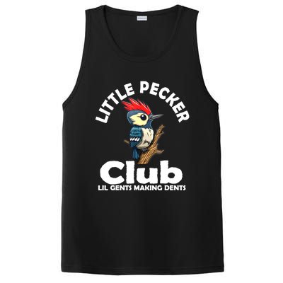 Little Pecker Club Lil Gents Making Dents Funny Woodpecker PosiCharge Competitor Tank