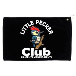 Little Pecker Club Lil Gents Making Dents Funny Woodpecker Grommeted Golf Towel