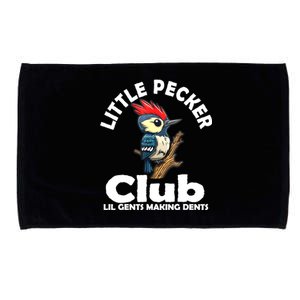 Little Pecker Club Lil Gents Making Dents Funny Woodpecker Microfiber Hand Towel