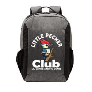 Little Pecker Club Lil Gents Making Dents Funny Woodpecker Vector Backpack