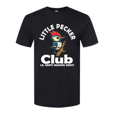 Little Pecker Club Lil Gents Making Dents Funny Woodpecker Softstyle CVC T-Shirt