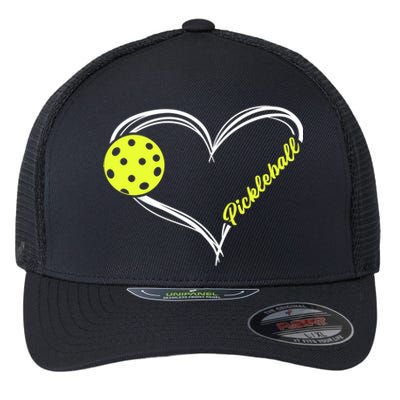 Love Pickleball Cute Pickleball Match, I Love Pickleball TShirt Flexfit Unipanel Trucker Cap